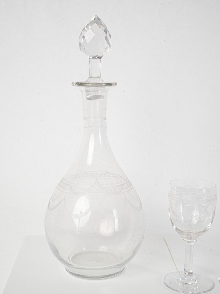 Exquisite Cut Crystal Water Glasses  