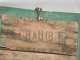 Lovely antique French green trug