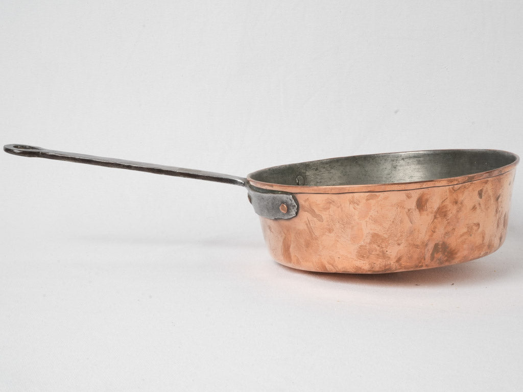 Tin-lined copper French pan  