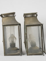 Antique French ball feet oil lamps