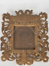 Italian Baroque gilded mirror with cherub