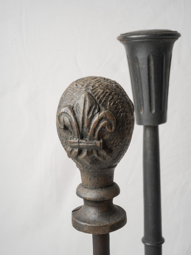 Set of 5 Decorative French Hat Stands Created from Salvaged Elements - 27½"