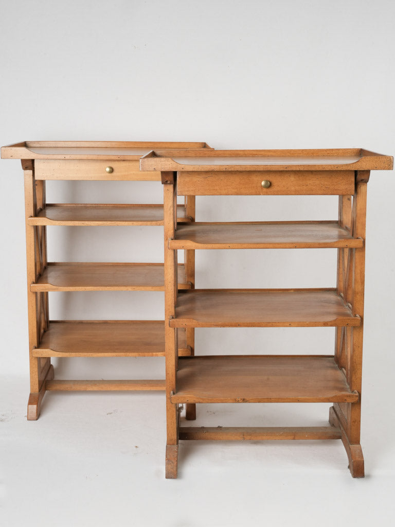 Timeless, antique wooden bedside furniture