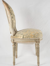 Charming antique French floral accent chairs