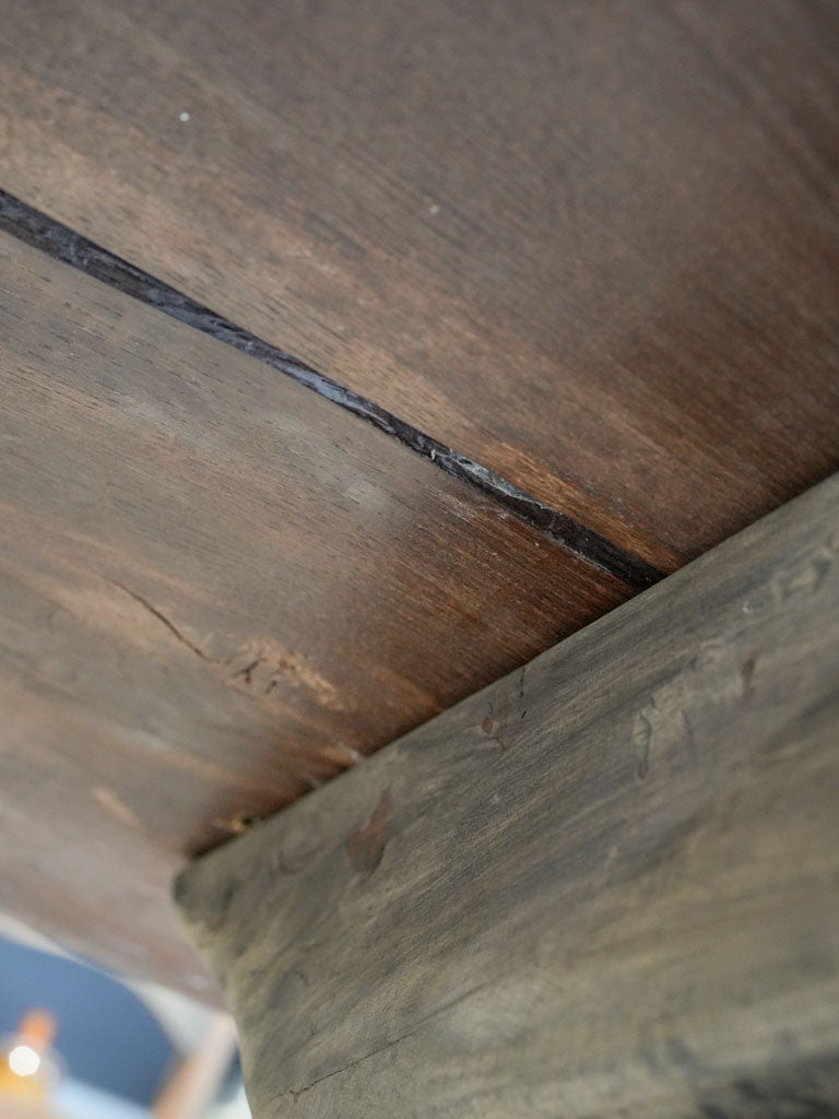 1960s French Monastery-Style Oak Dining Table w/ Gray Patina - 98"