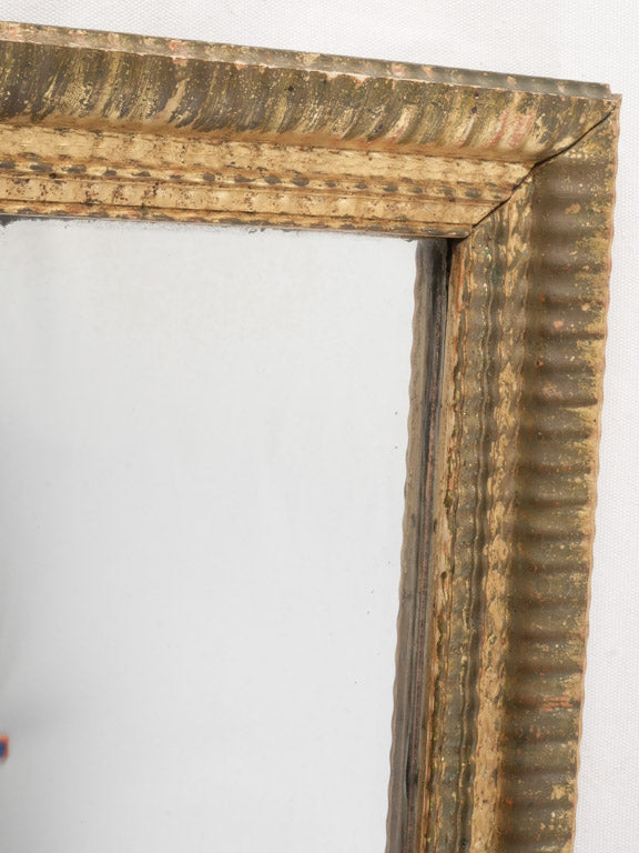 Sophisticated patina gold mirror