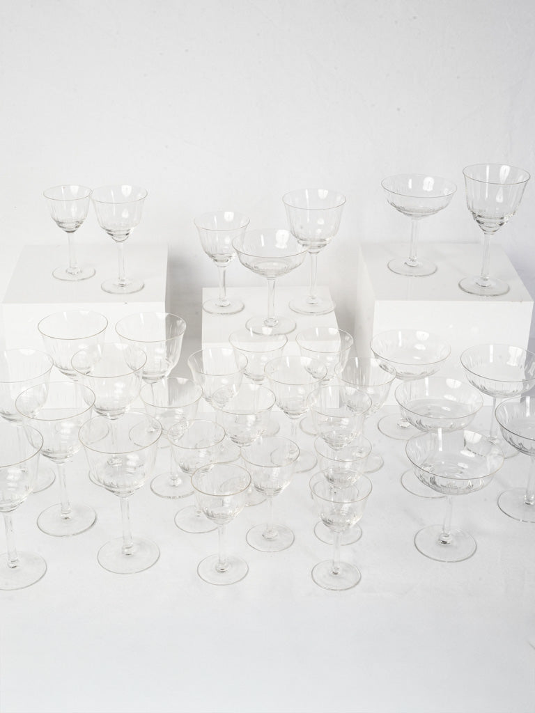 Timeless French glass service collection  