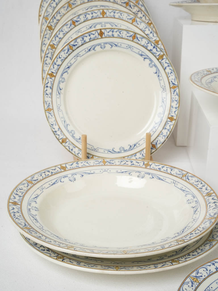 Late 19th-Century Creil et Montereau Ironstone 