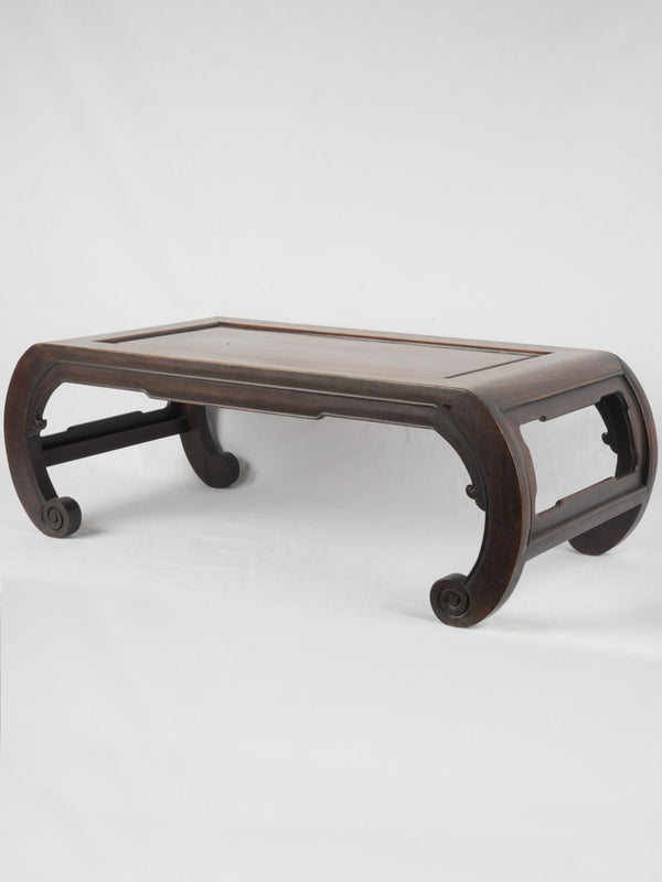 Circa 1900, Qing dynasty kang rectangular coffee table 13"