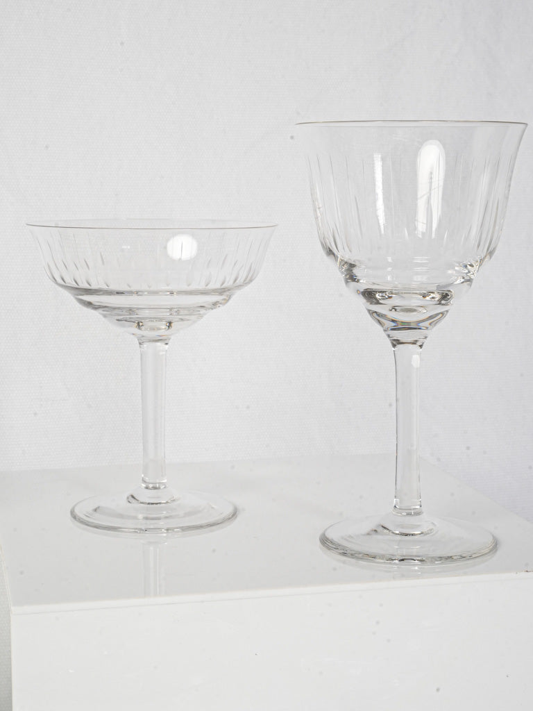 Sophisticated early 20th-century glassware  