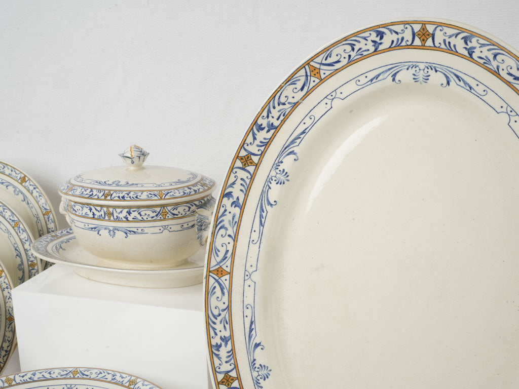 Late 19th-Century Creil et Montereau Ironstone 