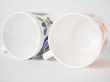 Collection of 6 Mobil mugs - 1970s