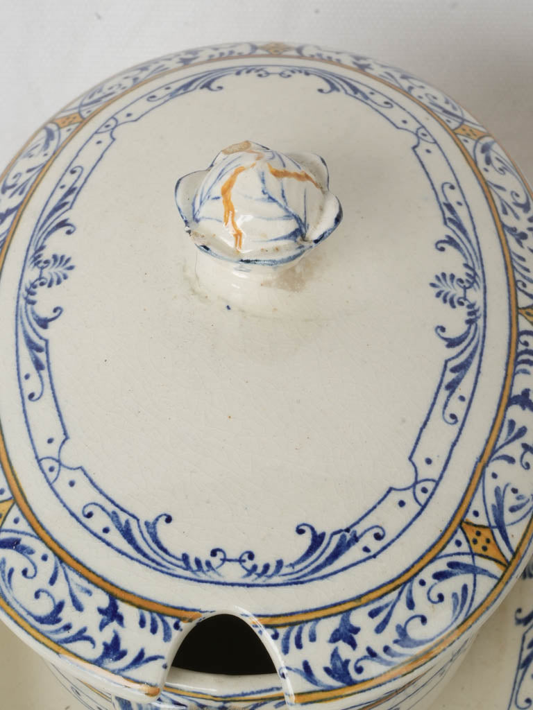 ② Creil et Montereau Colbert 深皿 アンティーク Late 19th-Century Creil et Montereau Ironstone 