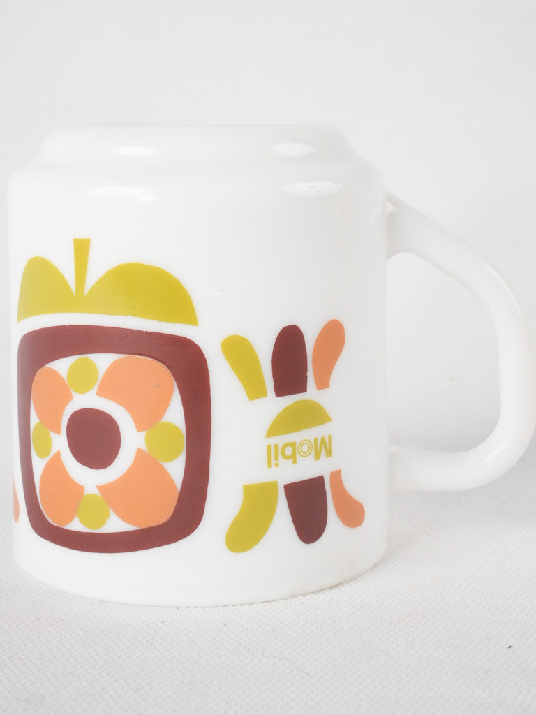 Collection of 6 Mobil mugs - 1970s