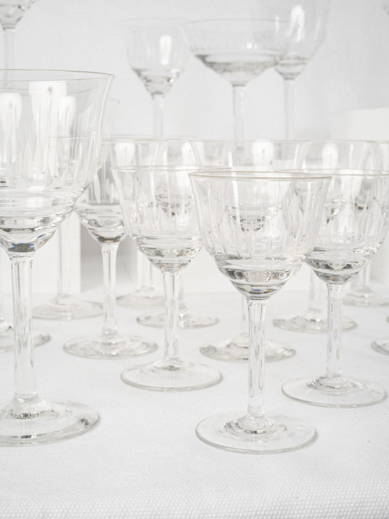 Graceful artisan-crafted champagne coupes  
