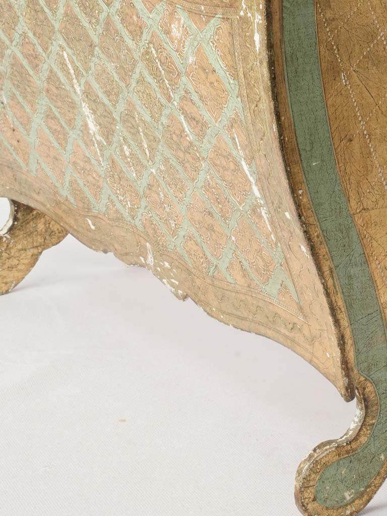 Mid-20th-Century Florentine Painted and Gilt Magazine Rack - 17¾"