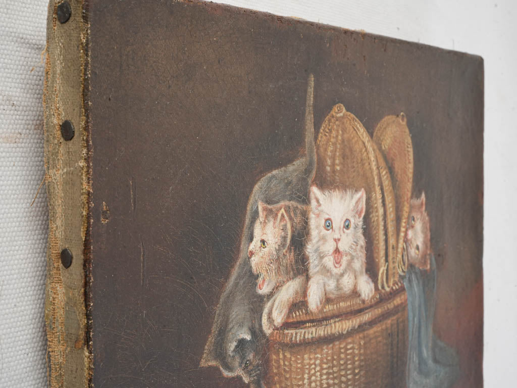 Warm-toned animal painting canvas