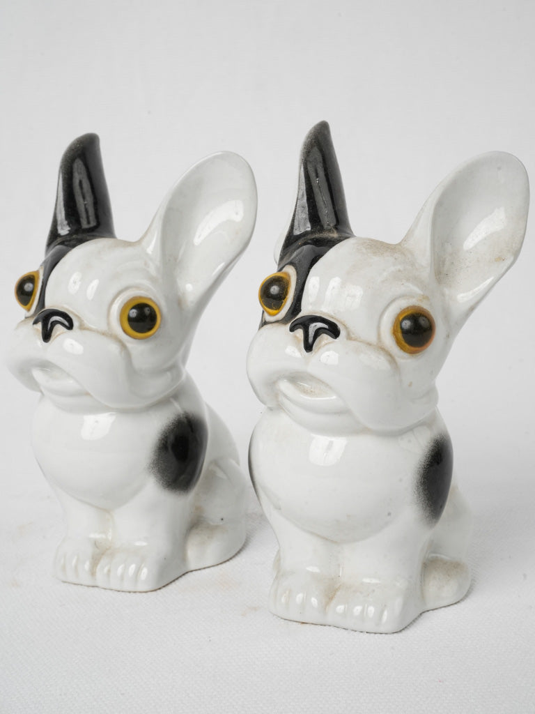 Vintage collectible bulldog figurines