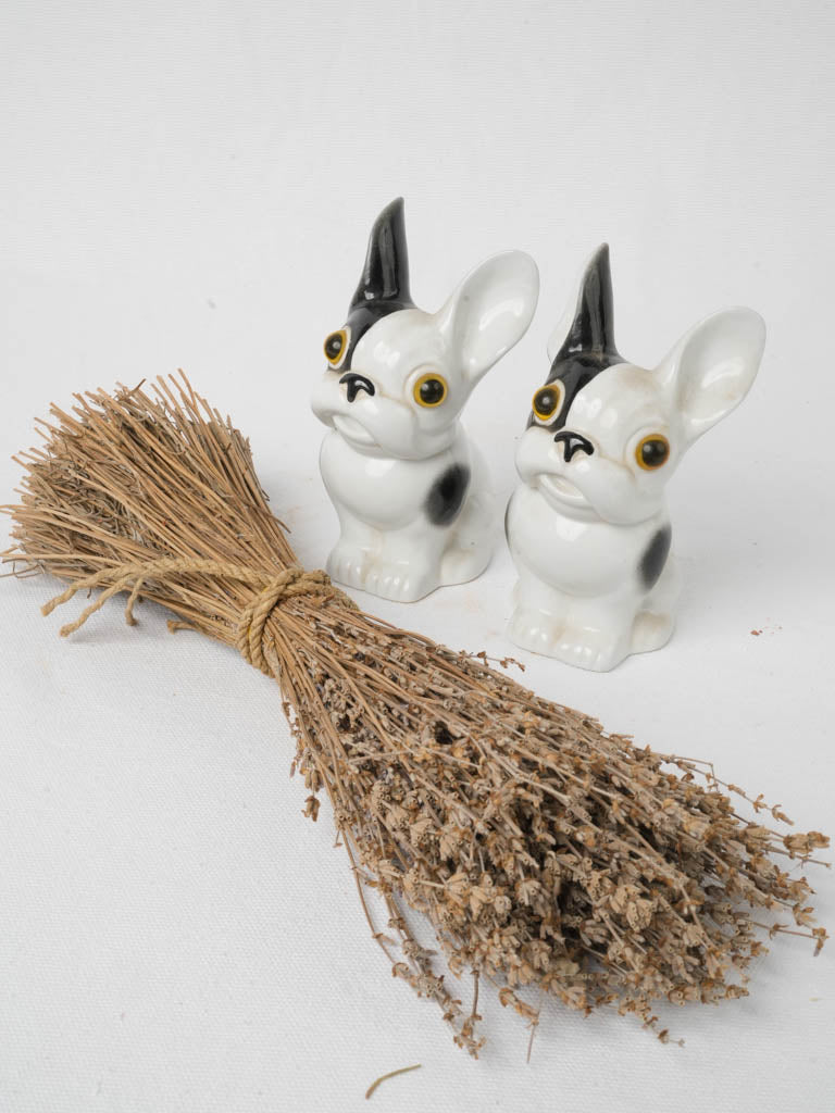 German porcelain bulldog figures