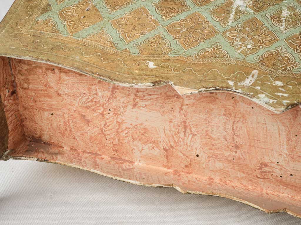 Mid-20th-Century Florentine Painted and Gilt Magazine Rack - 17¾"