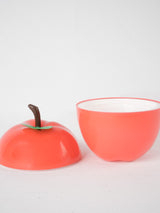 Vintage red apple ice bucket 7½"