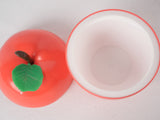 Vintage red apple ice bucket 7½"