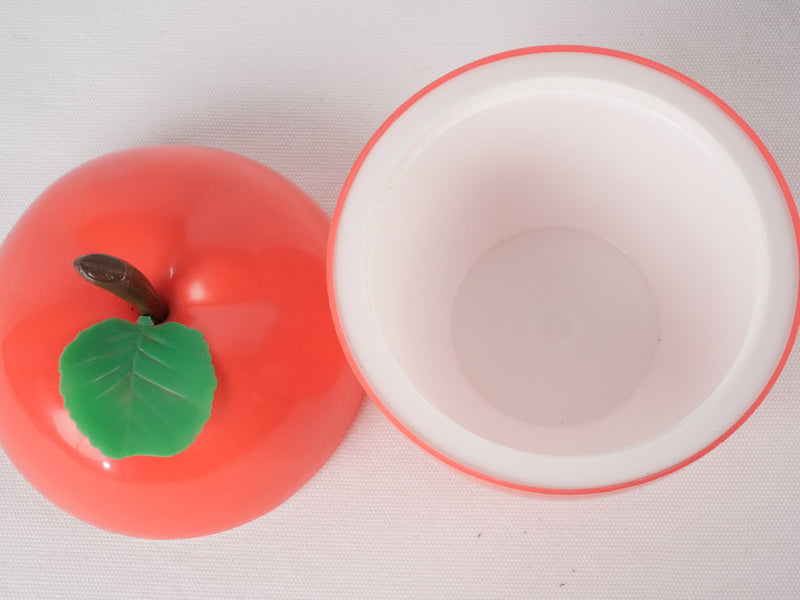 Vintage red apple ice bucket 7½"