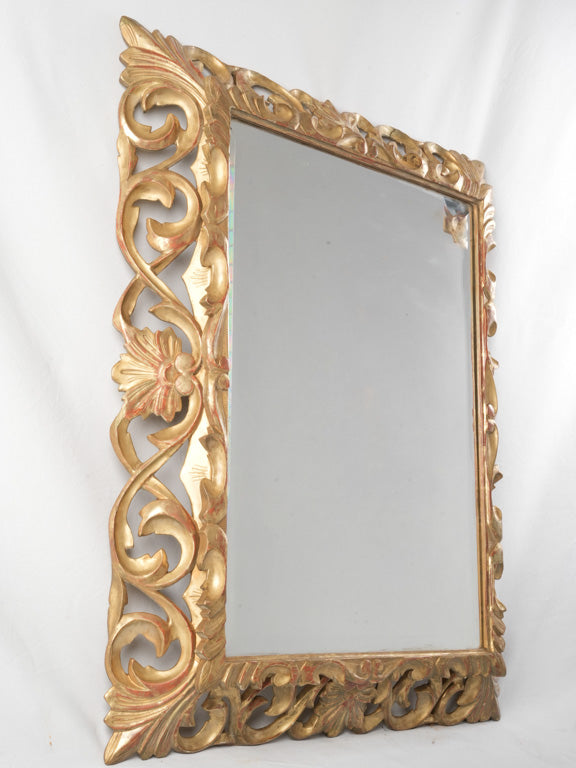 Sophisticated scroll and acanthus mirror