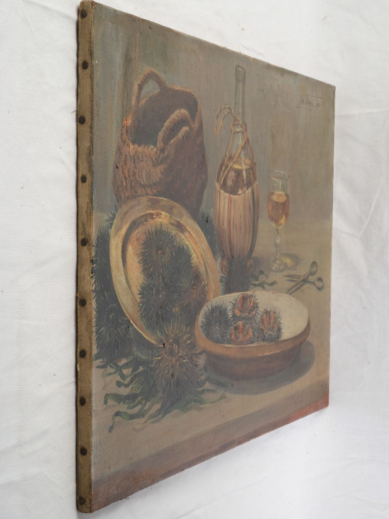 Antique French sea urchin artwork  