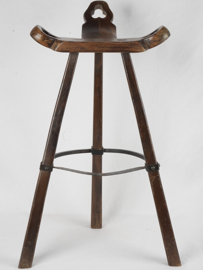 Spanish mid-century Brutalist bar stools