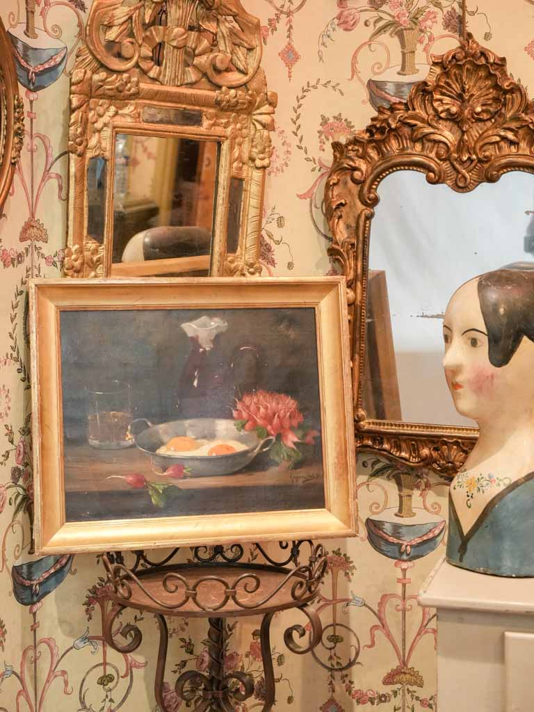 Signed historical artwork canvas  