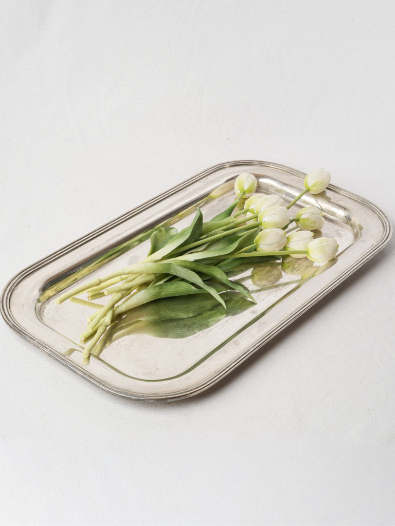 Mid-Century Silver-Plated Serving Tray - 23¼"