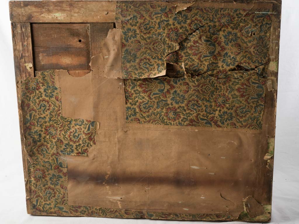 Large Early 19th-Century Charles X French Mirror W/ Gesso Floral Frame - 36½" x 41¼"