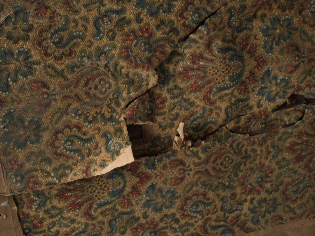 Distinctive historical gesso frame mirror  