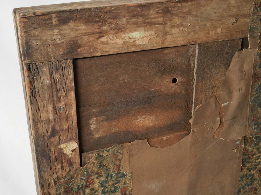 Large Early 19th-Century Charles X French Mirror W/ Gesso Floral Frame - 36½" x 41¼"
