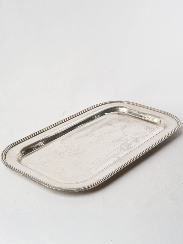 Mid-Century Silver-Plated Serving Tray - 23¼"