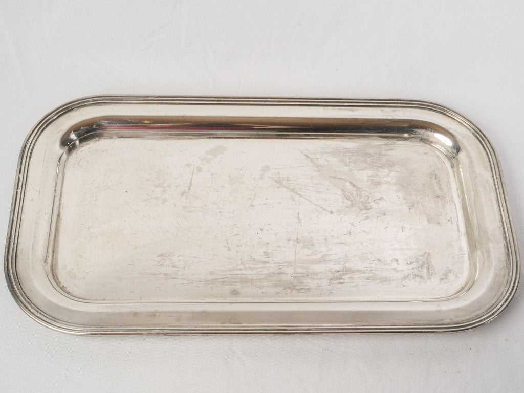 Mid-Century Silver-Plated Serving Tray - 23¼"