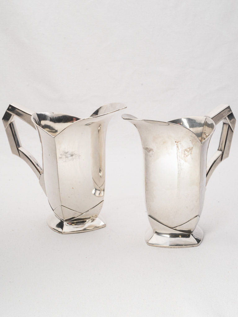 Elegant Art Deco water pitchers  