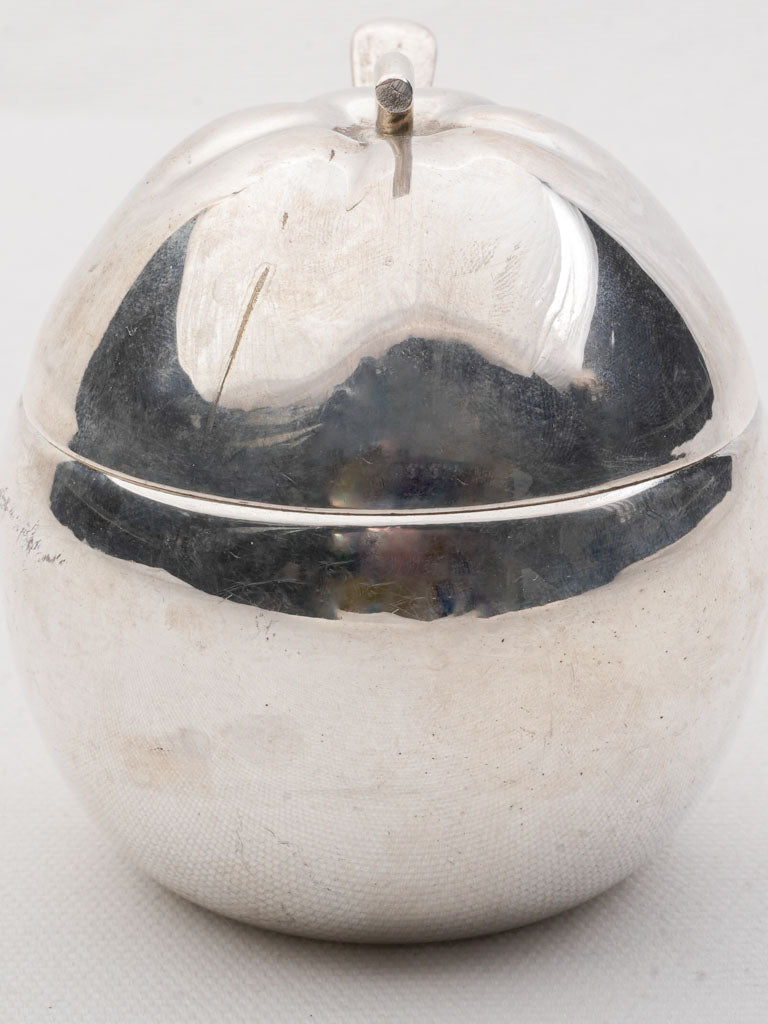 English silver-plated jam pot  
