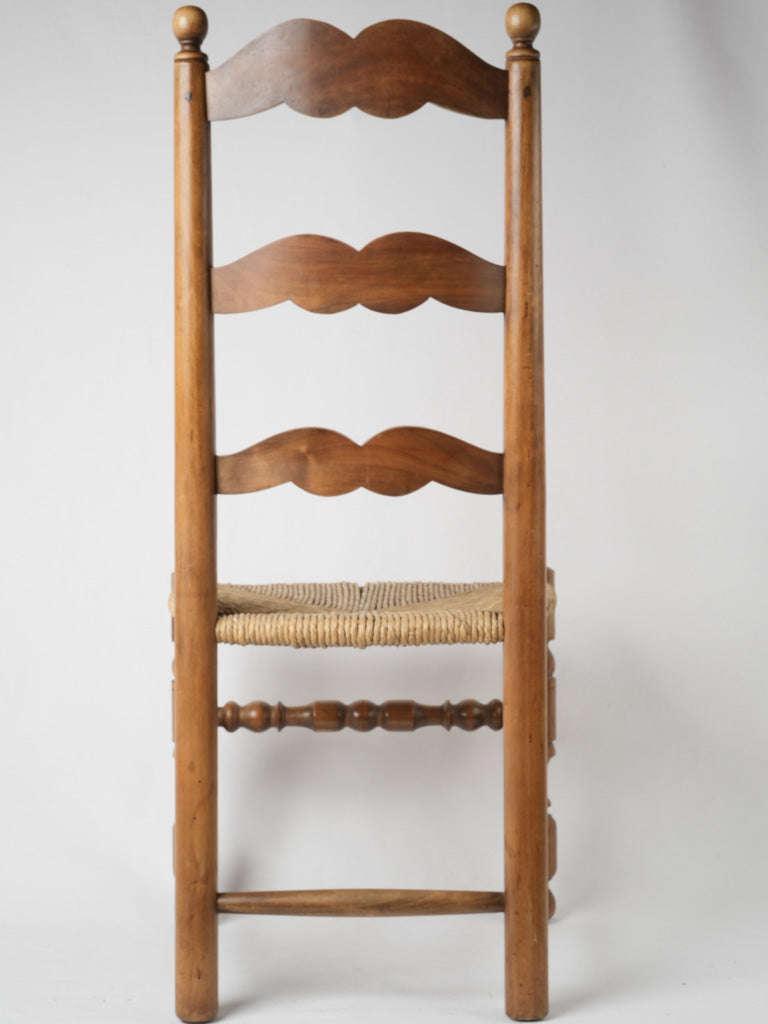 Distinctive rush-seat dining chairs