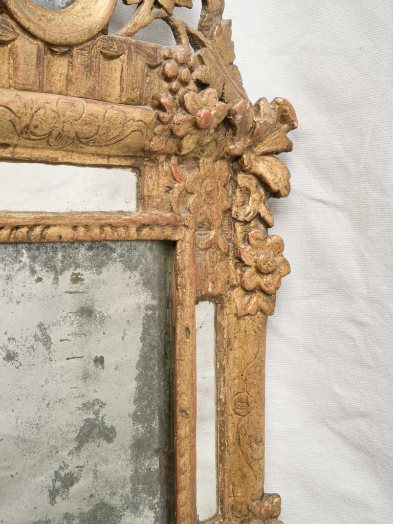 Foxed mercury glass decorative mirror  