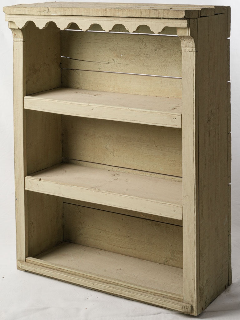 Early 20th Century Wooden Shelf In French Gray - 41"