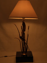 Stylish 1960s/70s Italian reed table lamp
