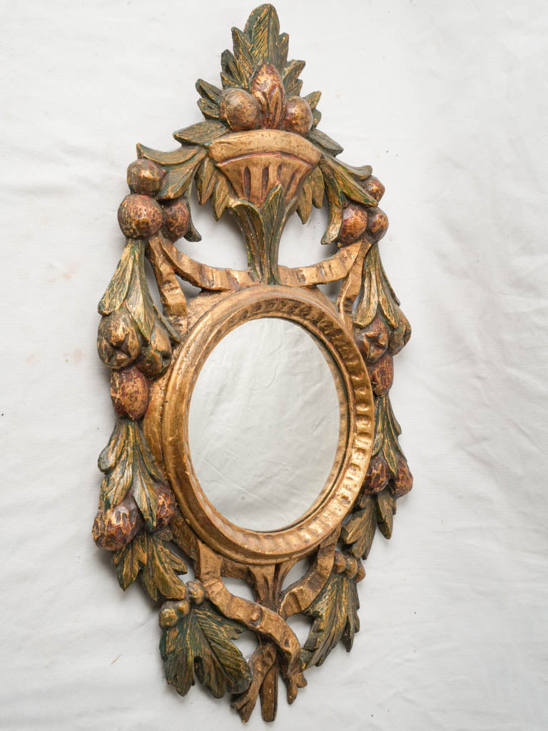Antique Italian convex witch’s mirror