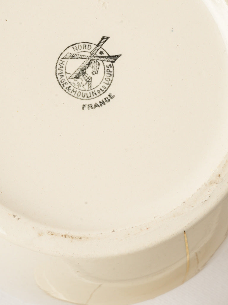 Art Deco French Ceramic Wash Set w/ Gilt Bandscirca 1930