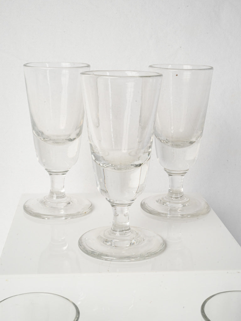 Rustic early 20th-century glasses