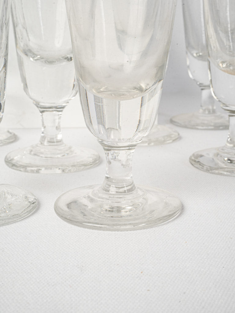 Unique hand-crafted stemmed glasses