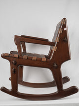 Antique laurel wood rocking chair