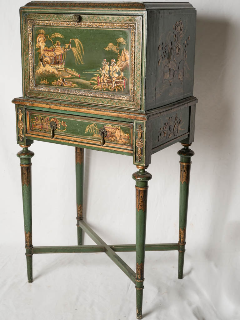 Exquisite antique writing cabinet  