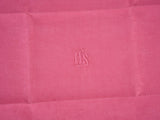 6 antique French monogrammed serviettes - hot pink